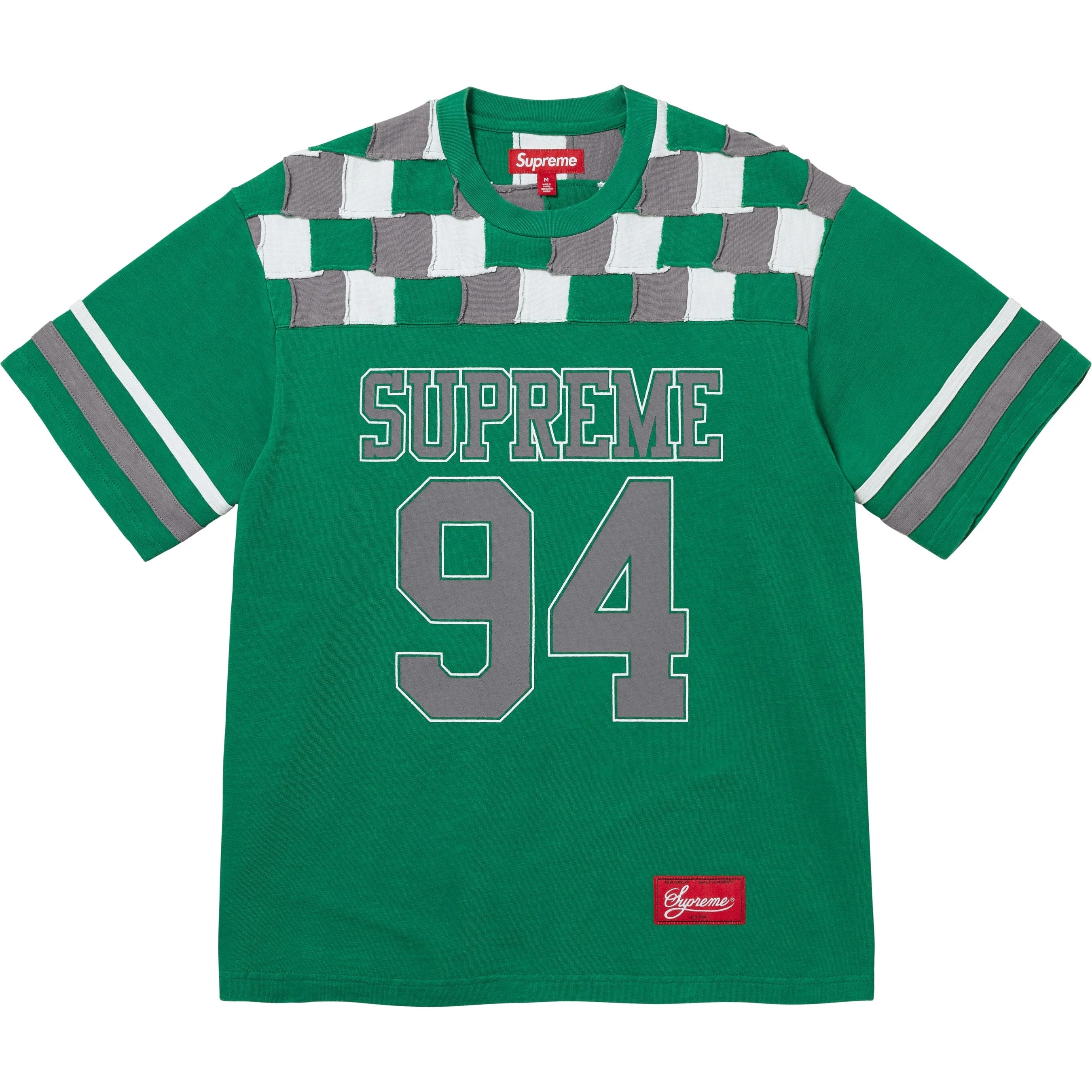 Patchwork Yoke Football Top view 8